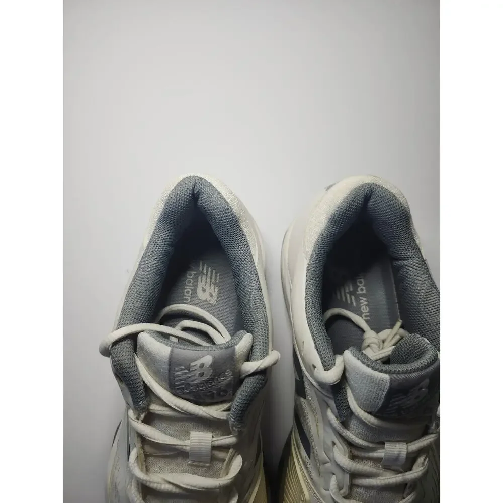 New Balance Women’s 896 Court Shoes White Grey Sz 10 Lace Up Athletic Support